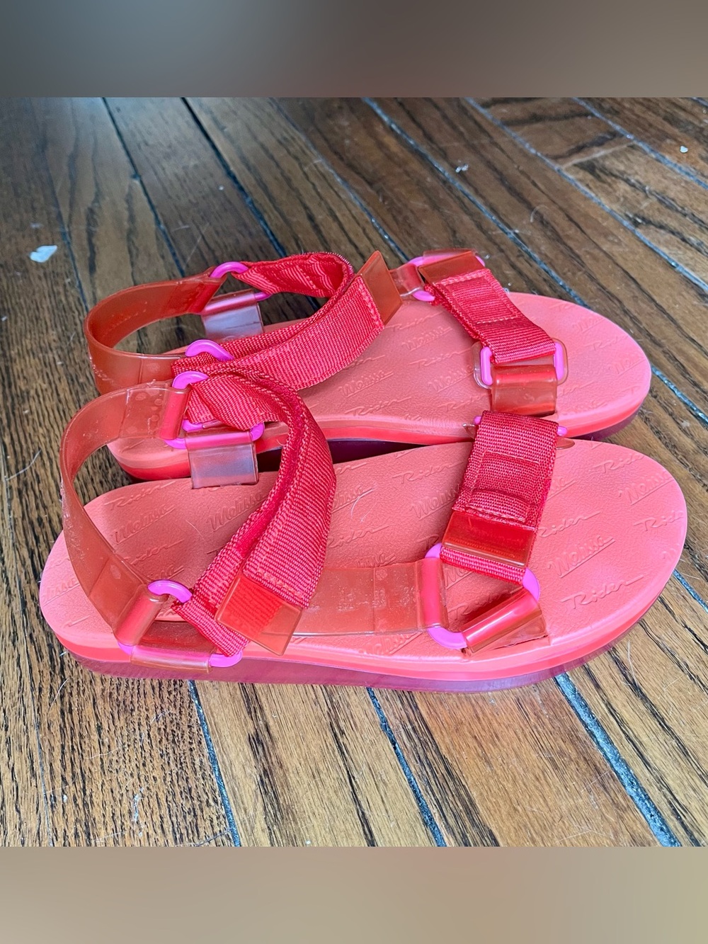 Melissa Red Sandals with jelly straps